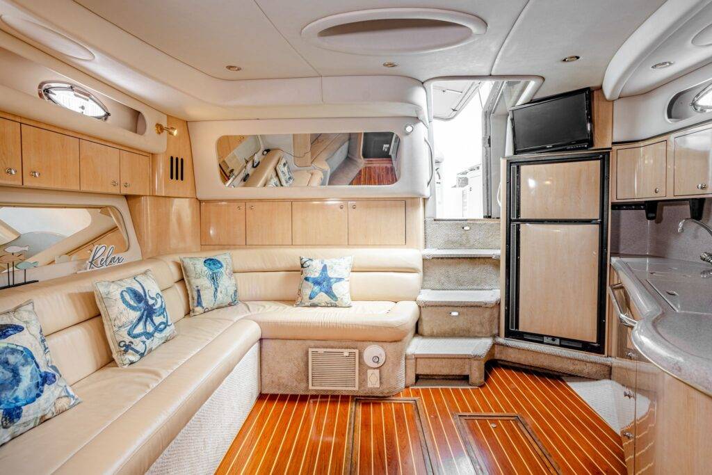 45ft Sea Ray Sundancer Yacht Rental Miami 🌅 | Sunset Cruise & Sandbar Combo from $750 11 %Miami Yacht Rentals%