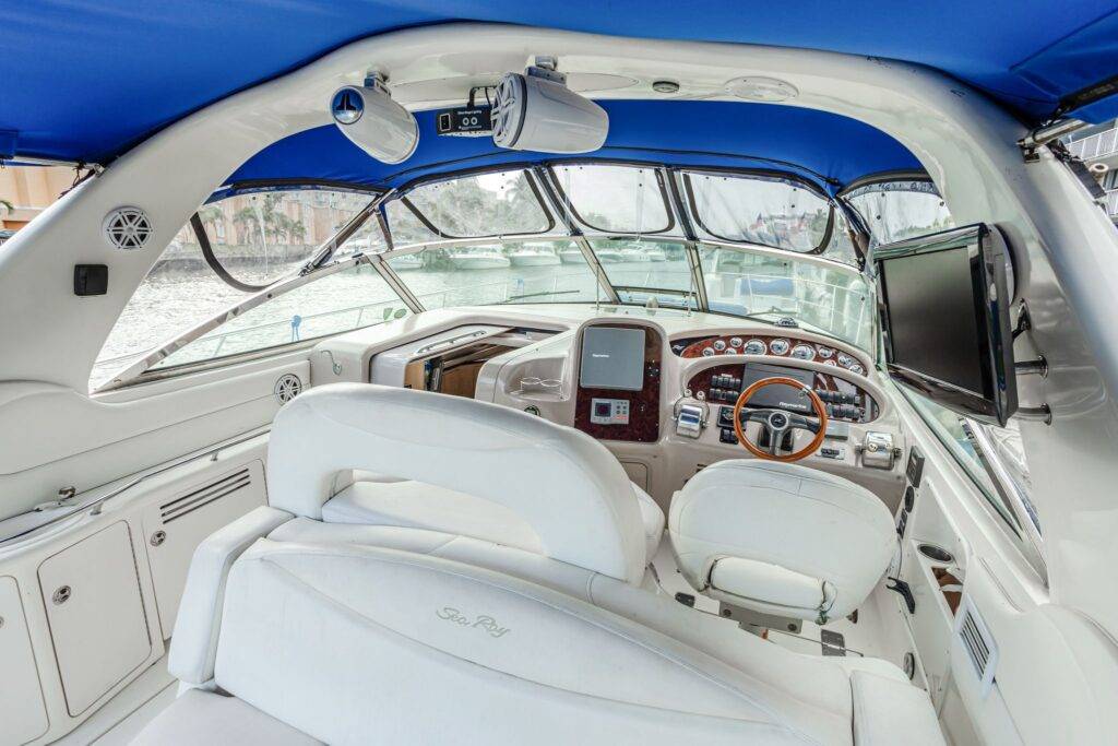 45ft Sea Ray Sundancer Yacht Rental Miami 🌅 | Sunset Cruise & Sandbar Combo from $750 2 %Miami Yacht Rentals%