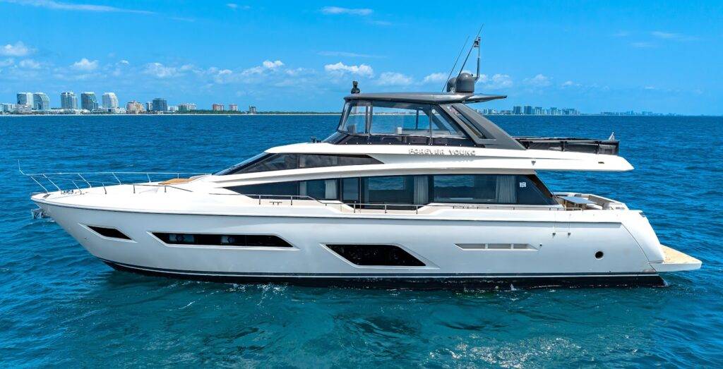 78ft Ferretti Luxury Yacht Charter | Fort Lauderdale 🛥️ 9 %Miami Yacht Rentals%