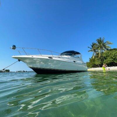 33ft Sea Ray Yacht Rental Miami River 🚤 | Intimate River & Bay Cruise from $750 6 %Miami Yacht Rentals%