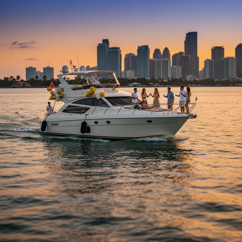 Birthday yacht in Miami — packages by age group