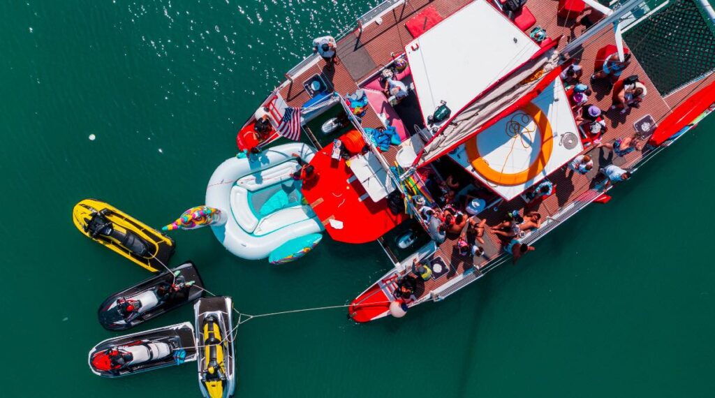 50ft Catamaran with Water Toys • Fun Group Charter & Activities Experience 🌊 5 %Miami Yacht Rentals%