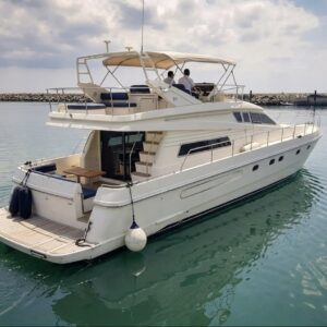 65ft Ferretti Flybridge Yacht Rental in Panama for Luxury Island Cruises | From $1,500