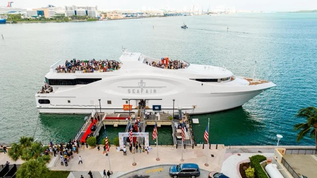 Large group yacht charters in Miami 🎉 Host 100+ guest events on multi-level yachts & party boats with catering, DJ, bar service & corporate setups. 4 %Miami Yacht Rentals%