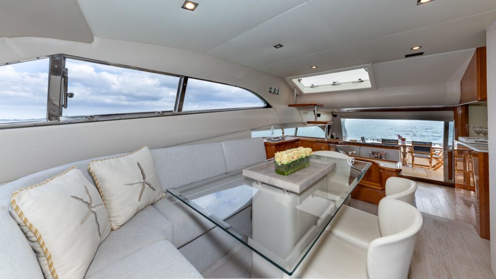 75ft Ferretti “Lumar” Luxury Yacht Charter | Miami River 🌴 9 %Miami Yacht Rentals%