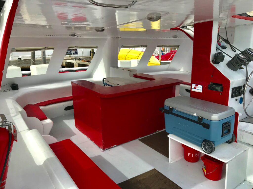 60ft White Cat Catamaran • Large Event Venue for Up to 49 Guests 10 %Miami Yacht Rentals%