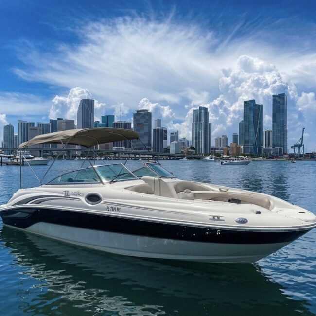 Cheapest yacht rentals in Miami 🎉 Find affordable yacht rentals, budget-friendly party boats & discounted charters with transparent pricing & no hidden fees. 52 26ft Sundeck Miami Boat Rental