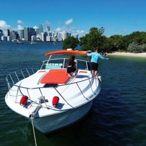 50’ Wellcraft Orange ✨ | Miami Yacht Charter