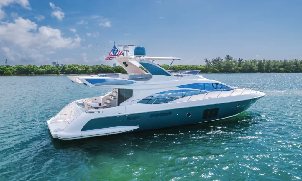 65ft Azimut Titos Miami yacht charter from Bayside