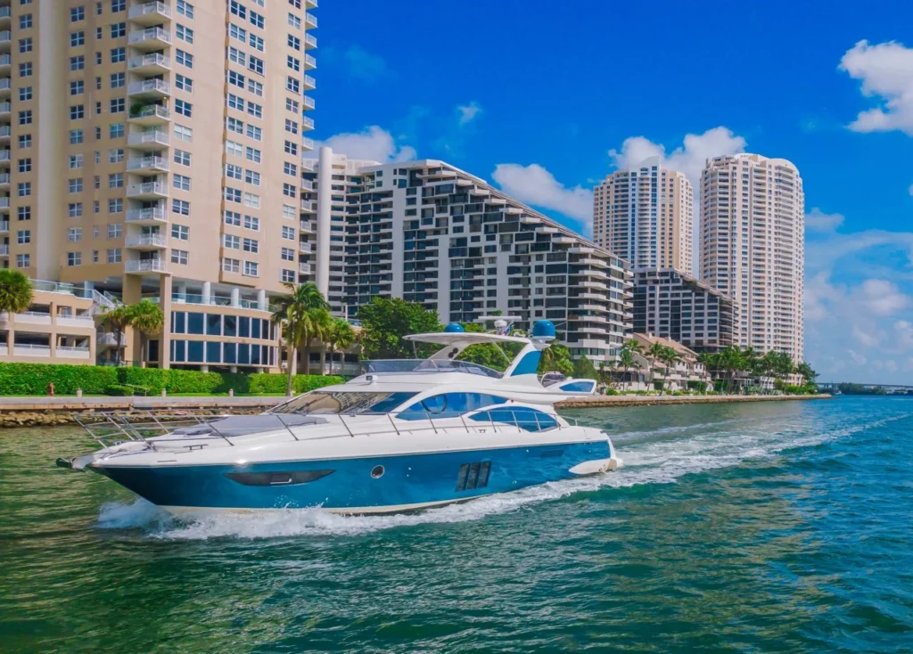 65ft Azimut “Titos” Yacht Charter (Bayside) 🌴 | Party & Sandbar Experience 1 %Miami Yacht Rentals%