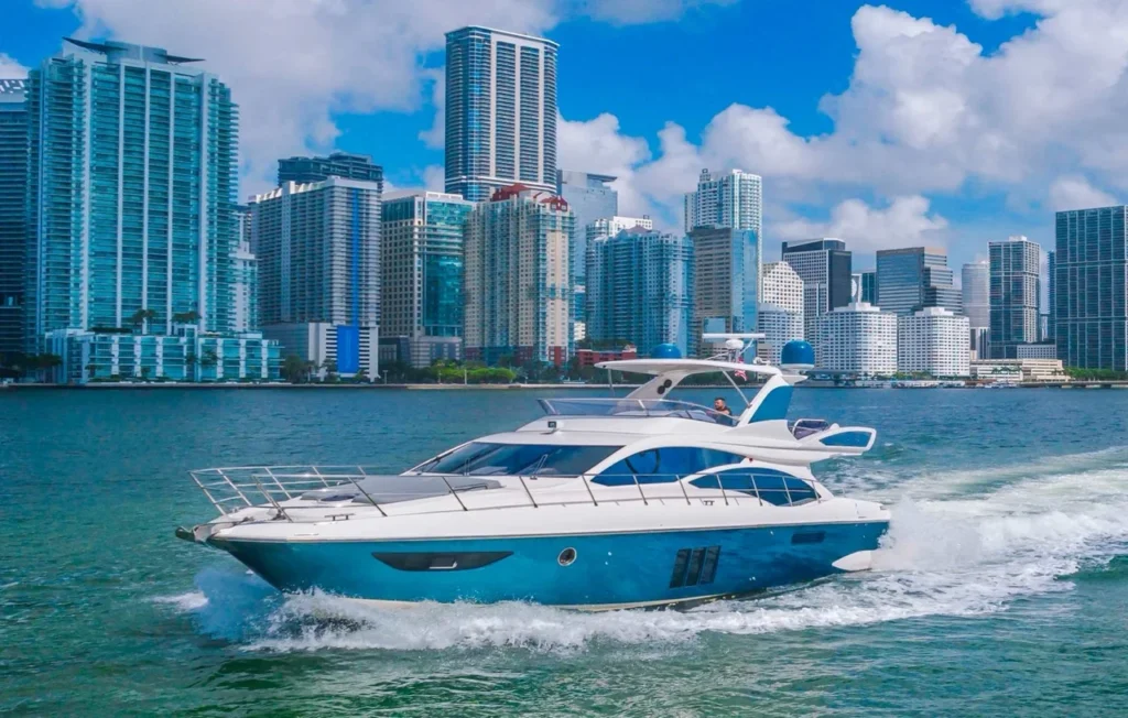 65ft Azimut “Titos” Yacht Charter (Bayside) 🌴 | Party & Sandbar Experience 3 %Miami Yacht Rentals%