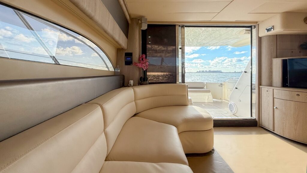 60ft Viking Princess Yacht Rental Miami 👑 | Luxury Flybridge Experience from $1,000 11 %MAlquiler de yates en Miami%