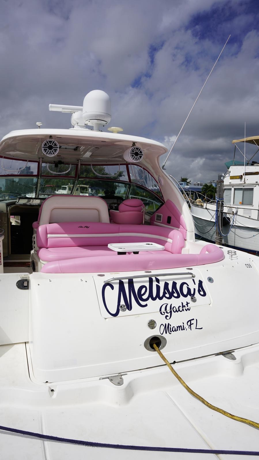 46ft Pink Melissa yacht rental in Miami