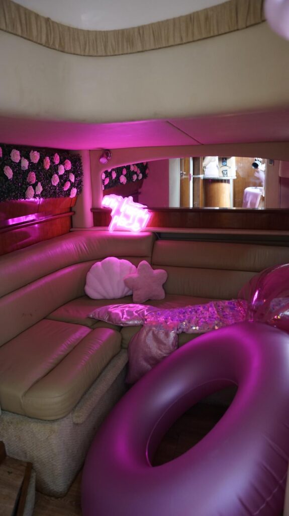 46ft Pink Melissa – Stylish & Fun Private Pink Experience 💖| Pink Miami Yacht Charter 3 %Miami Yacht Rentals%
