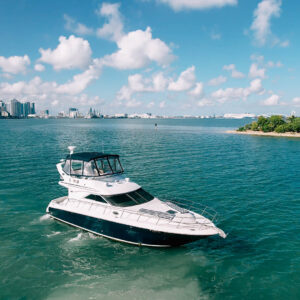 48ft Sea Ray Bridge Yacht Rental Miami 🌙 | 13 Guests