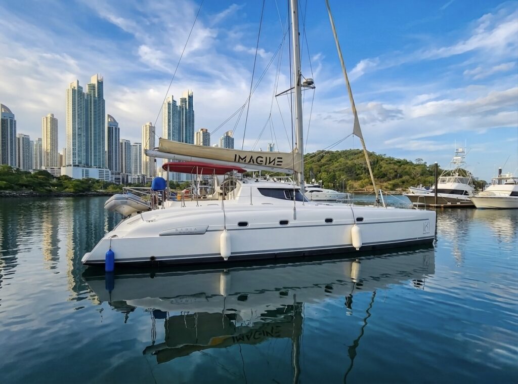 46ft Fountaine Pajot Catamaran Panama ⛵ | Island Hopping 16 %Miami Yacht Rentals%