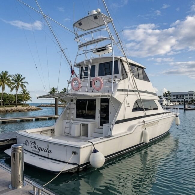 60ft Bertram “Mi Chiquita” Panama yacht rental
