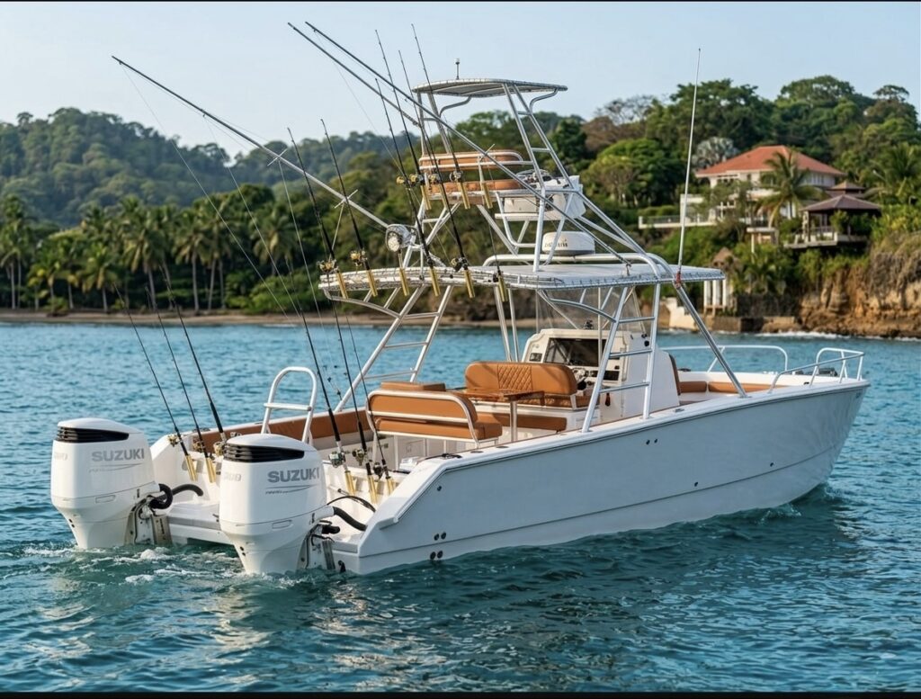 Catamarán de alta velocidad Panamax de 36 pies | Alquiler en las Islas Perla desde $950 3 %MAlquiler de yates en Miami%