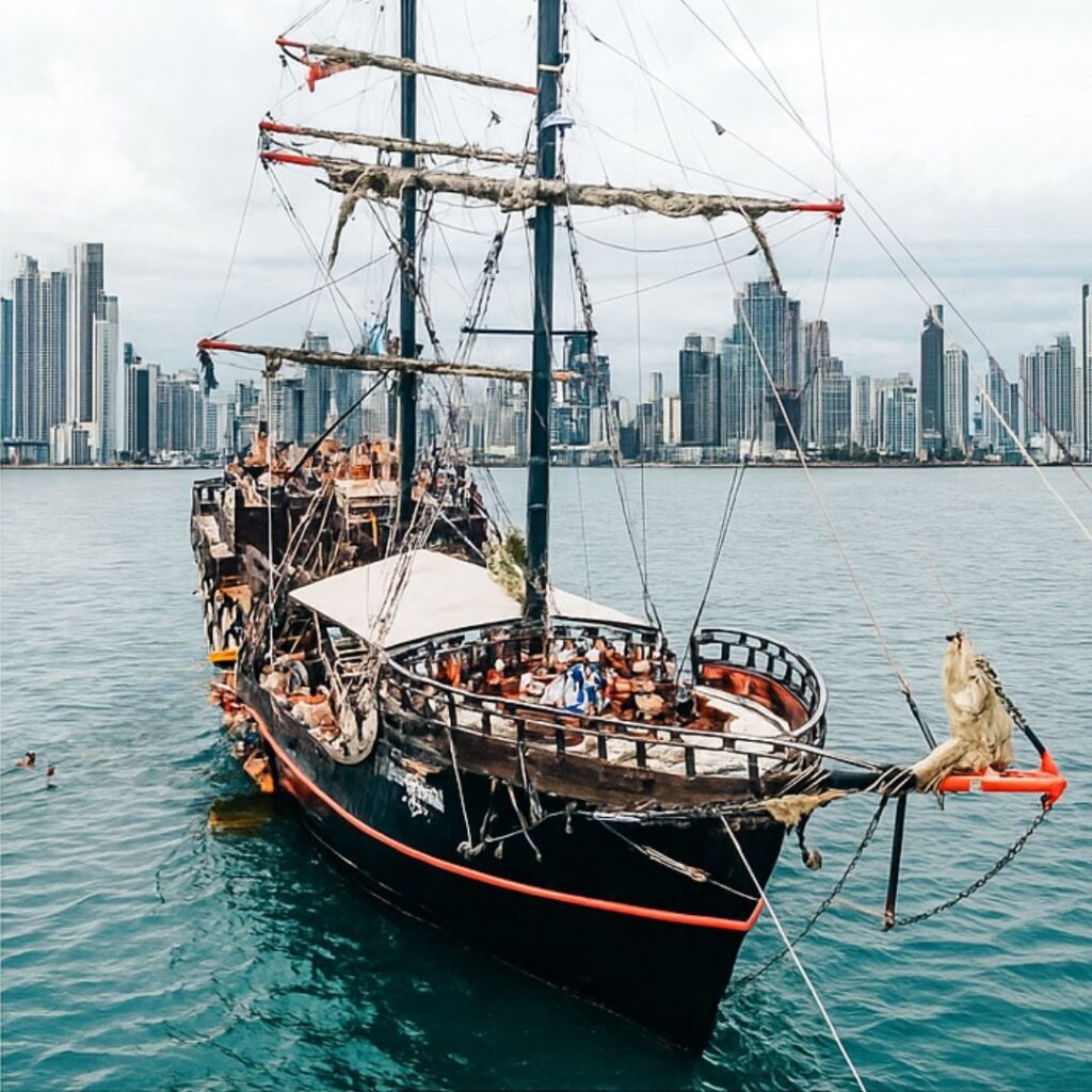 Black Magic Pirate Ship Charter Panama | Unique Private Boat Experience 2 %Miami Yacht Rentals%