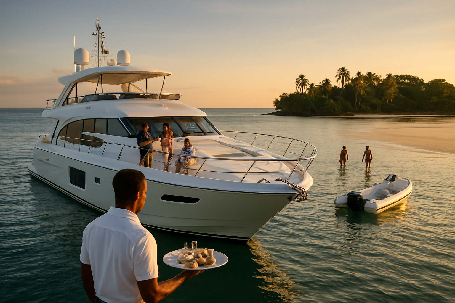 Best Full-Day Contadora Yacht Itinerary (Panama) 3 Afternoon: Moor, Explore, and Sunset Return