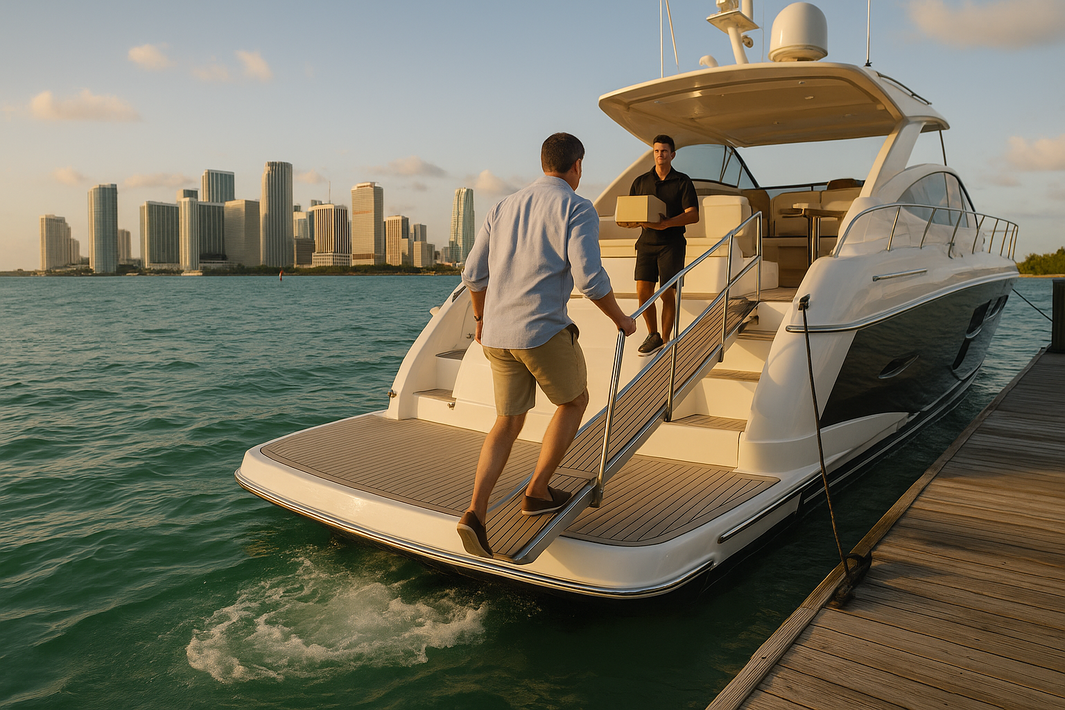 Bachelor Yacht Party Cost in Miami — What to Budget (Quick, Practical Guide) 3 Boarding & On-Deck Moments