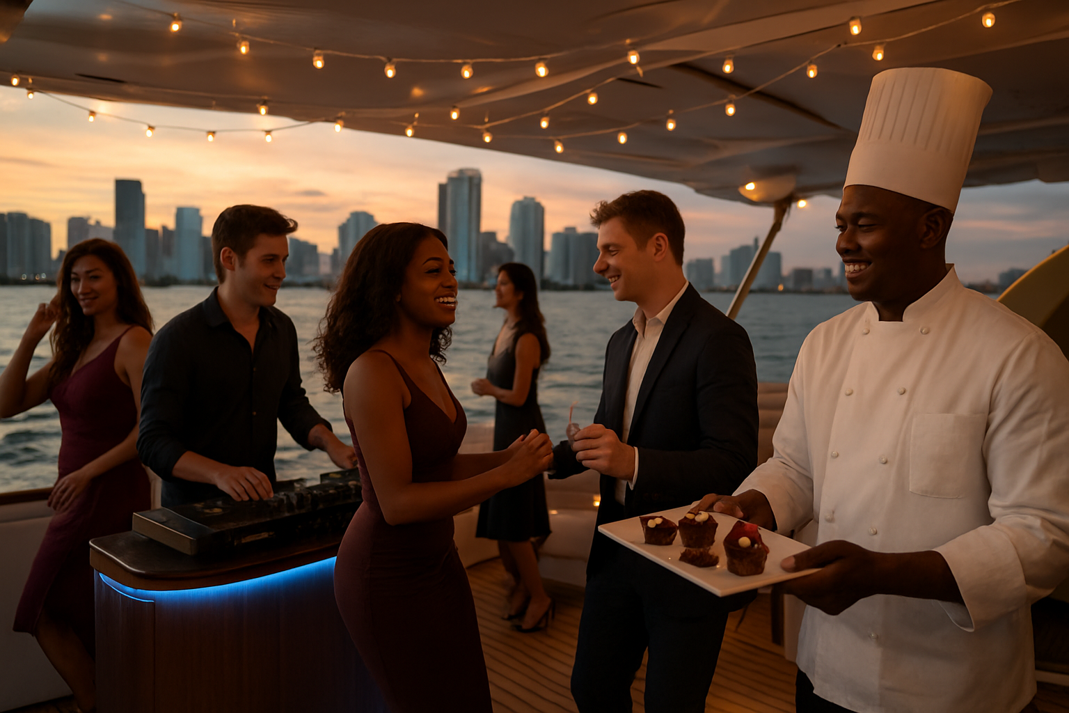 60th Birthday Yacht Celebration Guide — Miami 3 Entertainment, catering, and guest flow