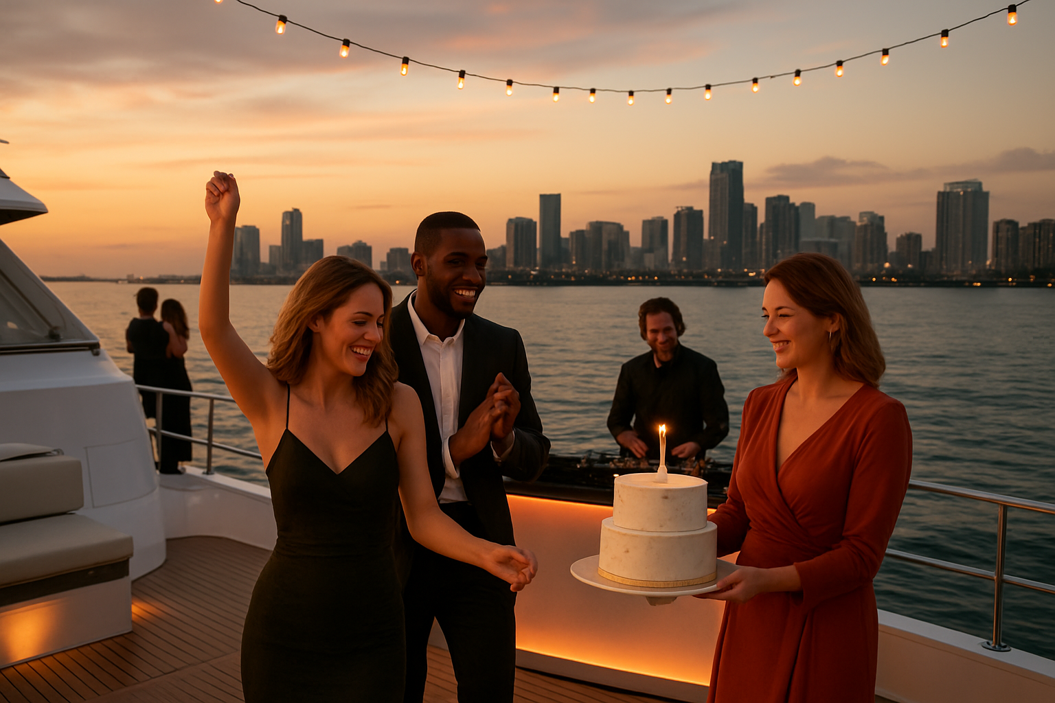 50th Birthday Yacht Party in Miami: the definitive planning guide 3 Evening & Sunset: peak party hour