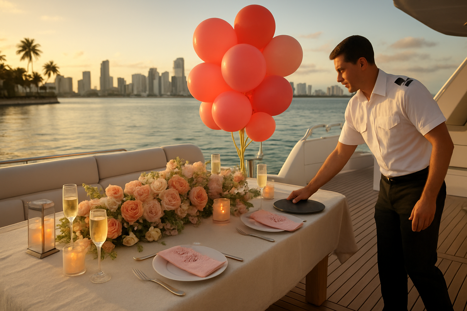 Decoraciones para cumpleaños en yate: Reglas e ideas — Miami 3 Ideas de decoración a bordo que funcionan en Miami