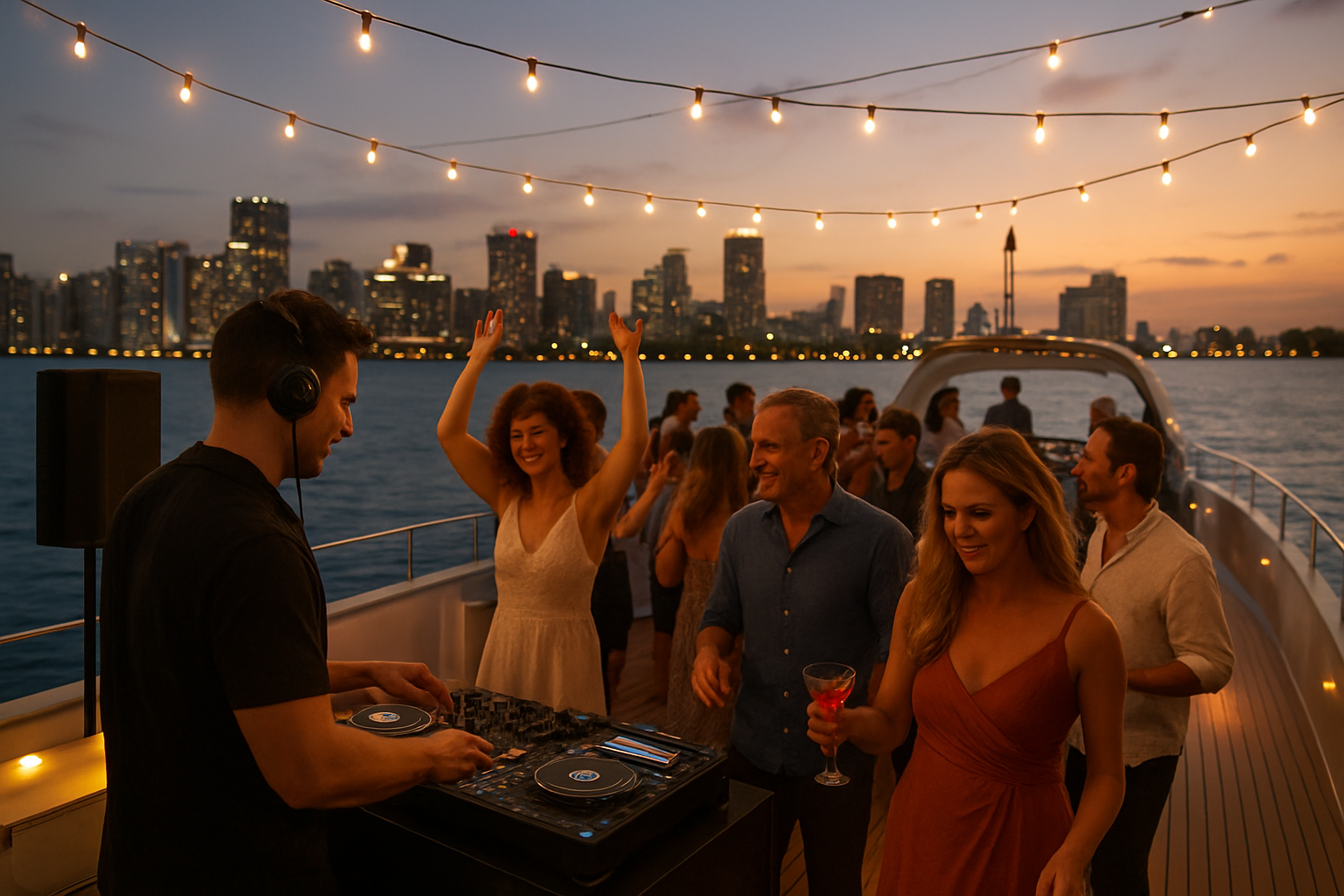 Ideas para fiestas de cumpleaños de adultos en yates en Miami 3 Flujo de fiesta y entretenimiento a bordo